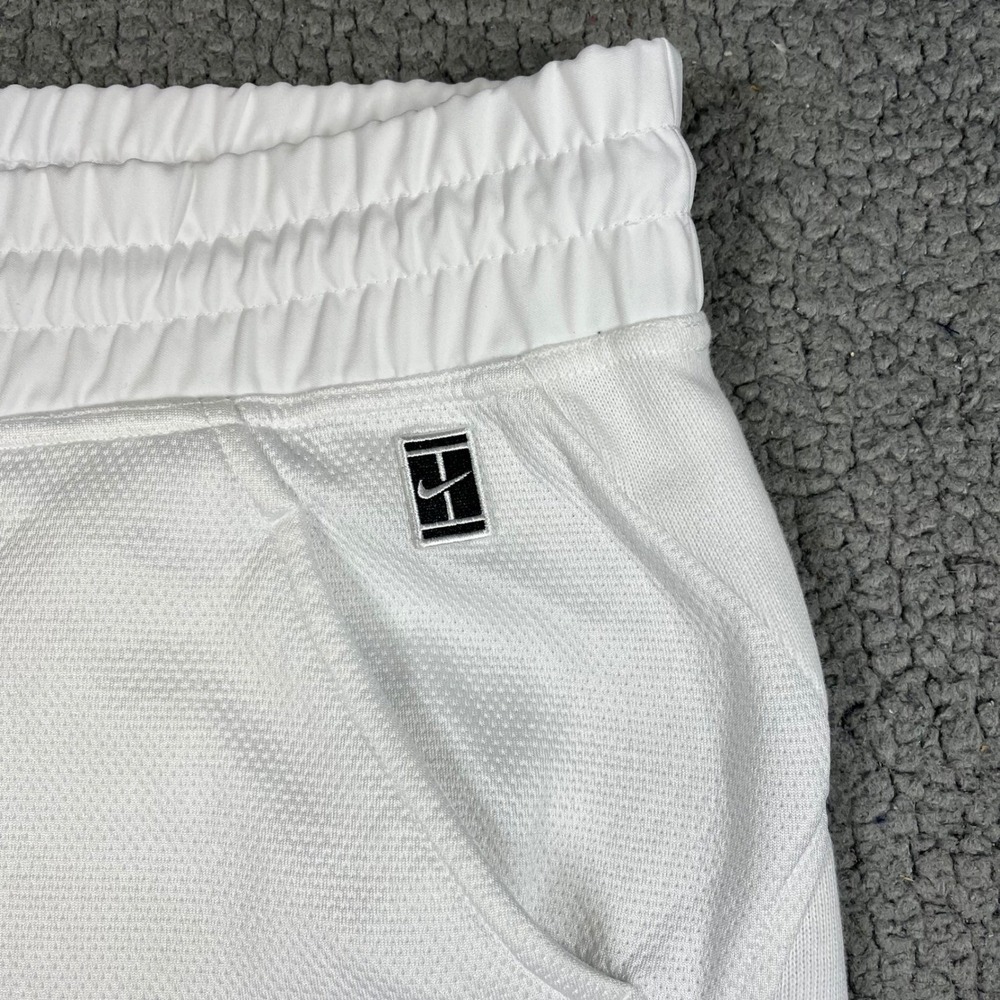 Nike Court Tennis Joggers Women's XL White Cotton Blend Mesh‎ Pants 894871-100 - Picture 2 of 14